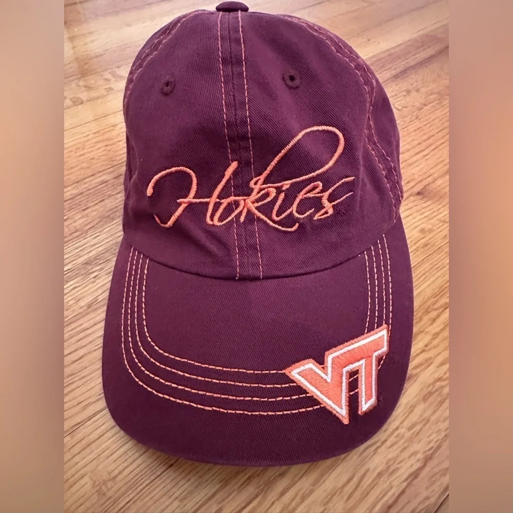 Virginia Tech Hokies fan cap hat collegiate headgear Adjustable